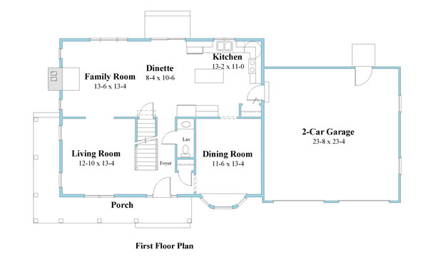 colonial first floor plan